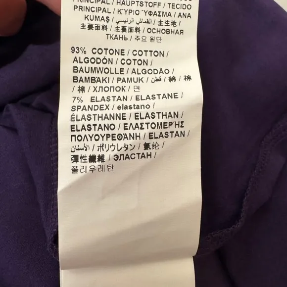 Love Moschino Diamond Lady Purple Short‎ Sleeve Tee Size 4 - Image 8