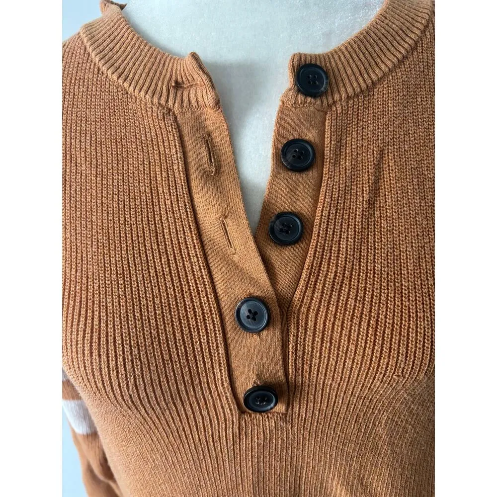 American Eagle Oversized Henley Sweater - Image 3