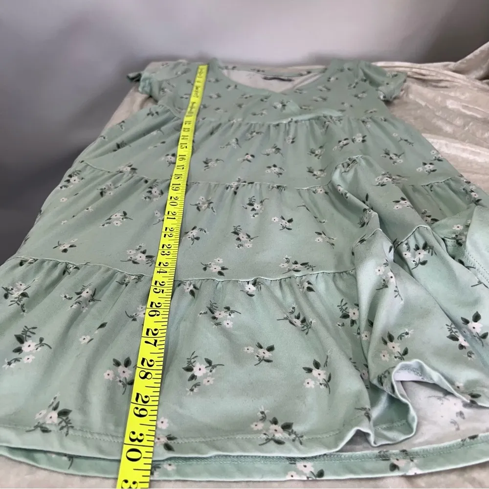 Hollister small Mint Green Floral babydoll Dress - Image 11