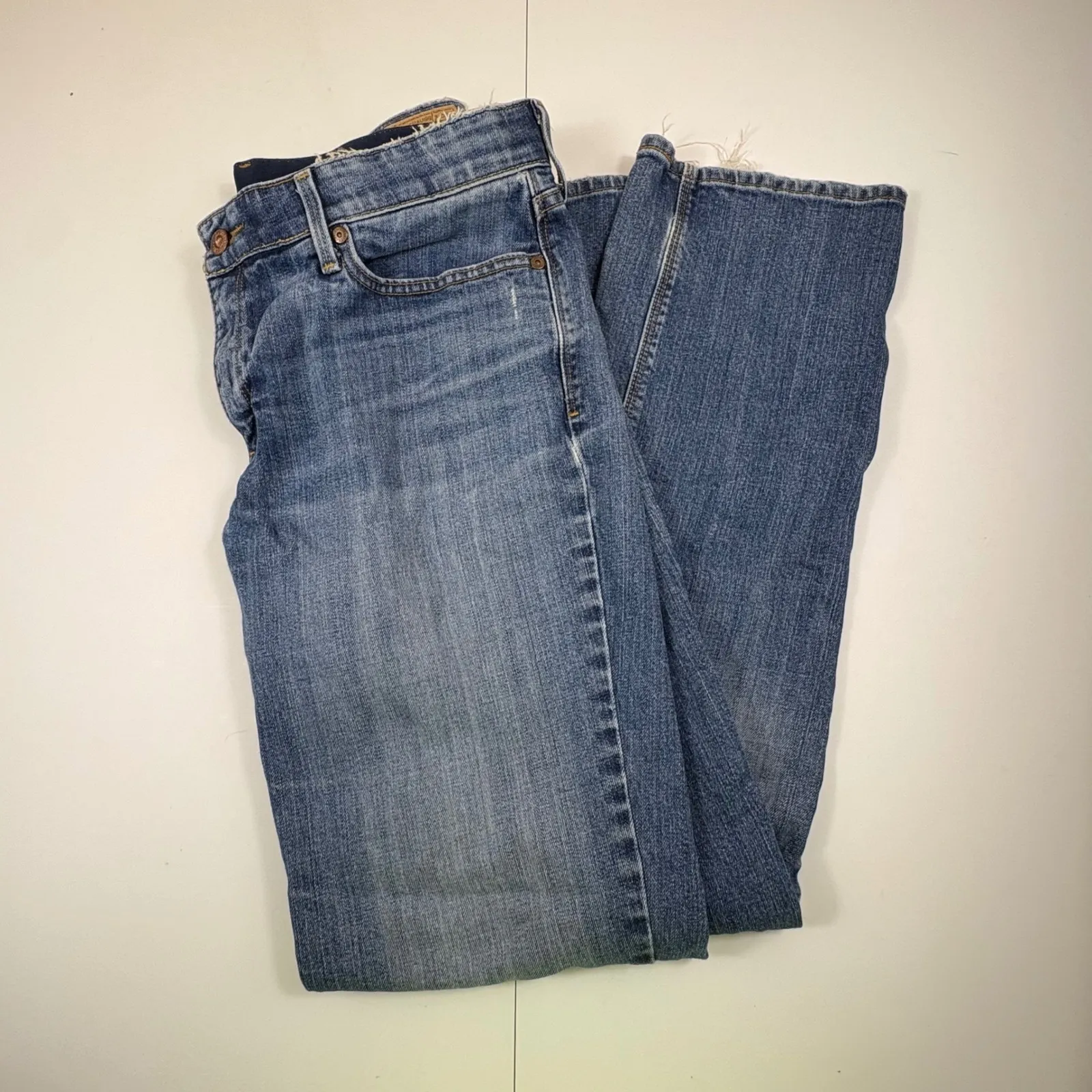 Levi Strauss Co 525 Perfect‎ Waist Straight Leg Jeans Women's Medium Blue Denim - Image 9