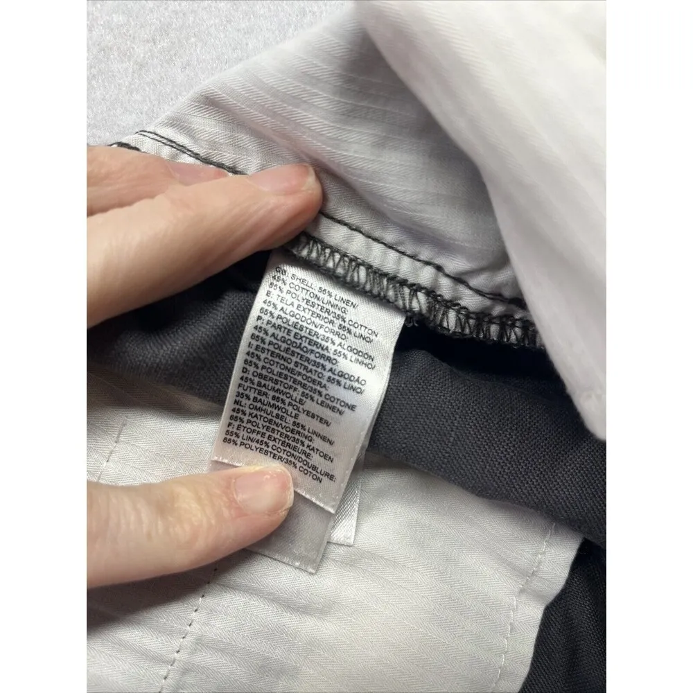 The North Face Gray Shorts Cotton Linen Blend Women’s Size 10 Long Hiking - Image 3