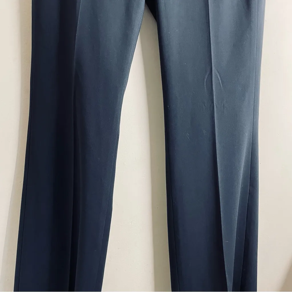 Elie Tahari Navy Dress Pants Size 4 | Tailored Straight Leg Trousers - Image 6