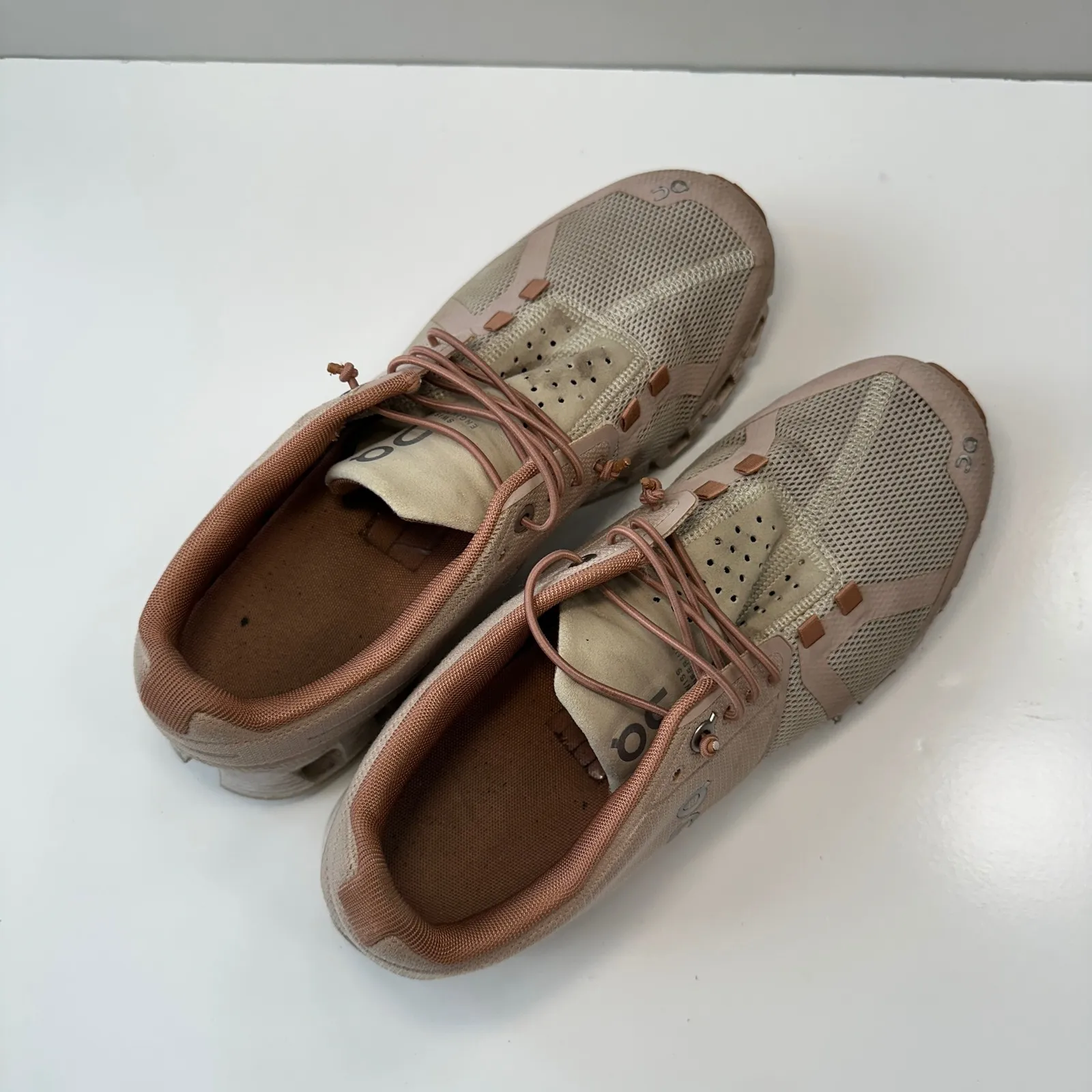 On Cloud Running Shoes Lightweight‎ Athletic Sneakers Comfort Women's 8 Tan - Image 7