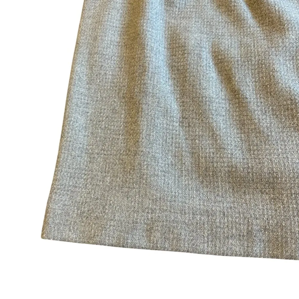 Pendleton Grey Wool Metallic Pencil Skirt Fully Lined Slit Fitted Size 14 Womens - Image 9