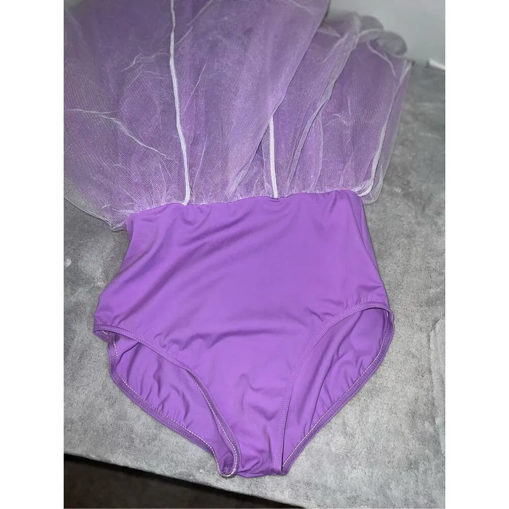 Women’s/Girls Fairy Earth Lilac Lavendar Purple Tulle Dress Costume - Image 9