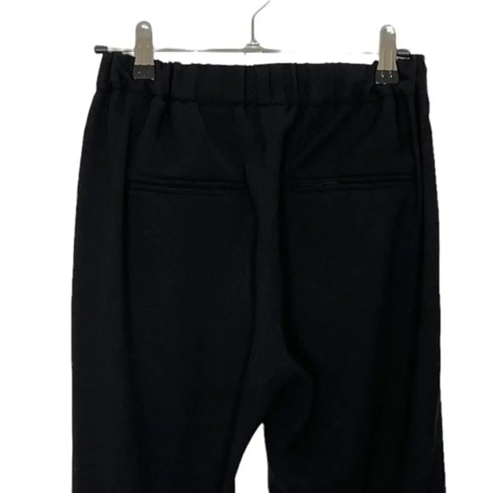 Nili Lotan Cropped Slouchy Pants Black Women’s Size 0 Elastic Waist Pleated - Image 9