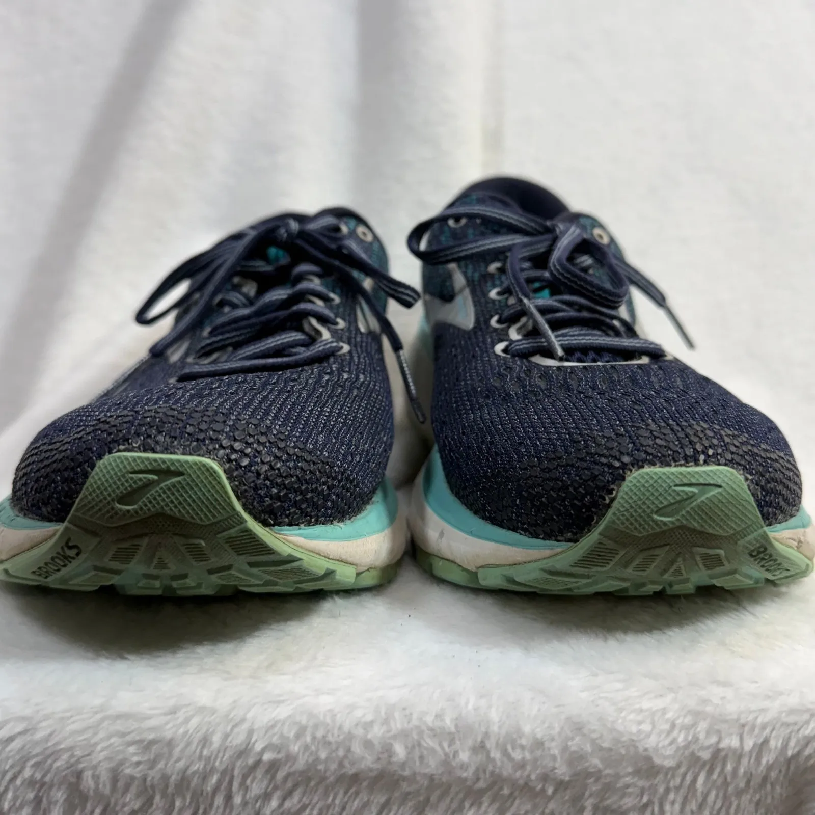 Brooks Ghost 11 9.5M Running Sneaker Shoes Lace Up Teal Workout Sporty Fitness - Image 2