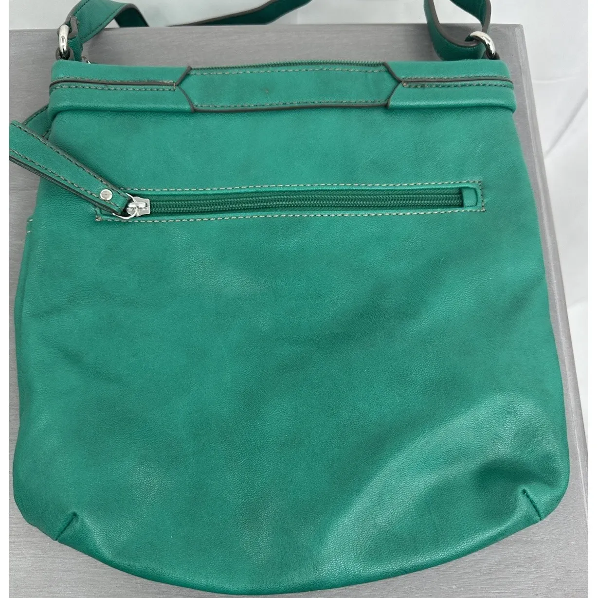 Relic Adjustable Crossbody Green Purse Classic Zipper Logo Soft Women's - Image 13