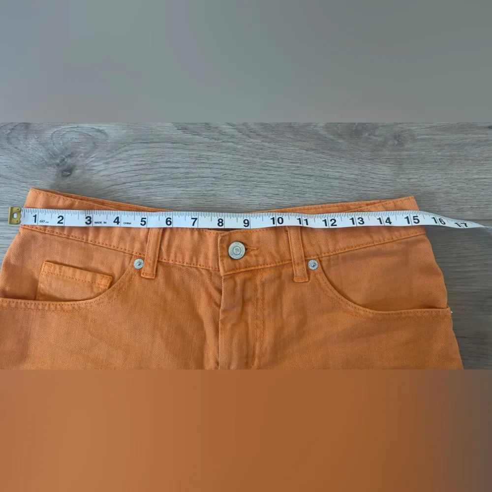 LONDONJEAN Vibrant Orange Jean Shorts 🩳 100% COTTON. Size 2 - Image 3