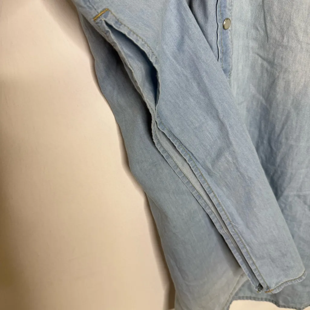 Vintage Wet Seal+ Sleeveless Chambray Denim Shirt Dress – Size 2X NWT Rare - Image 4