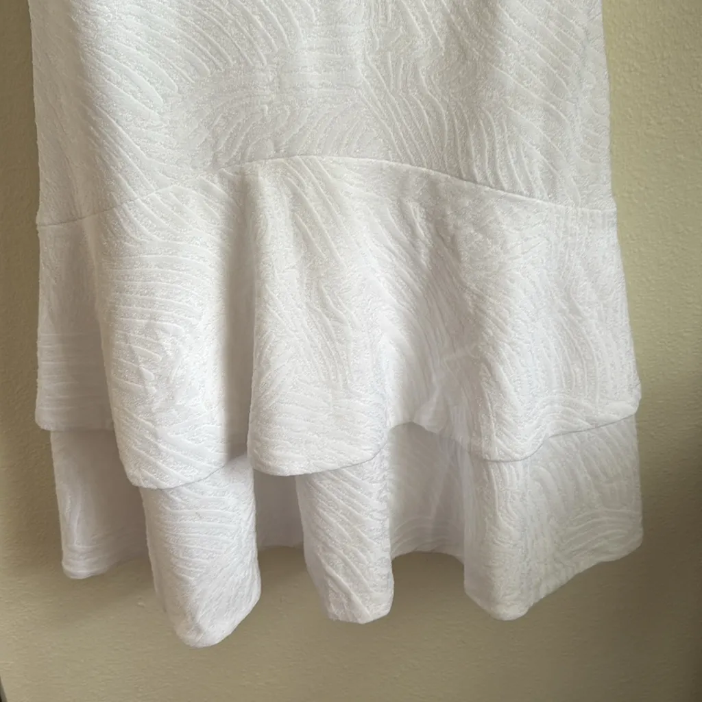 MICHAEL Michael Kors White Casual Mini Sundress Size L - Image 4