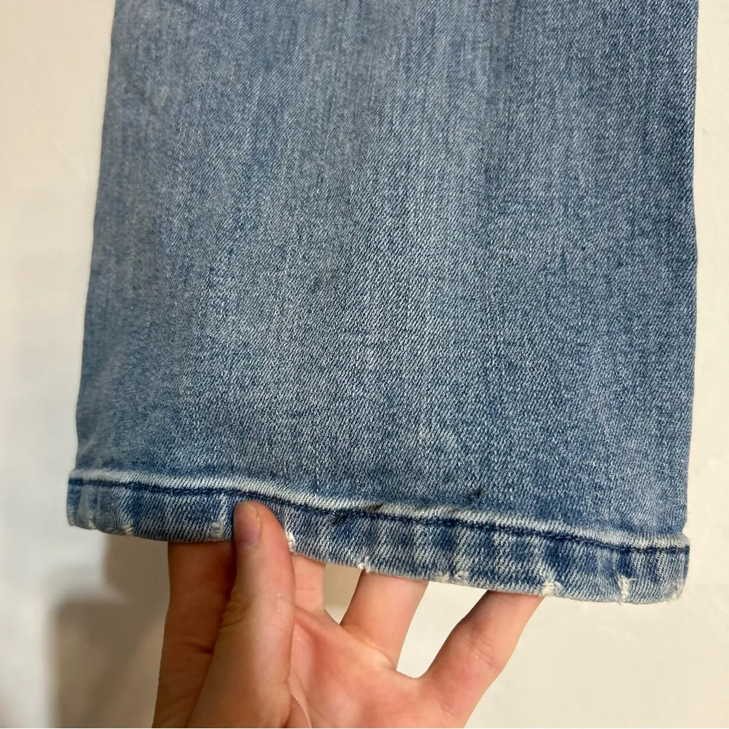 J. McLaughlin Clearwater Flare Seamed Jeans Light Wash Size 4 - Image 8