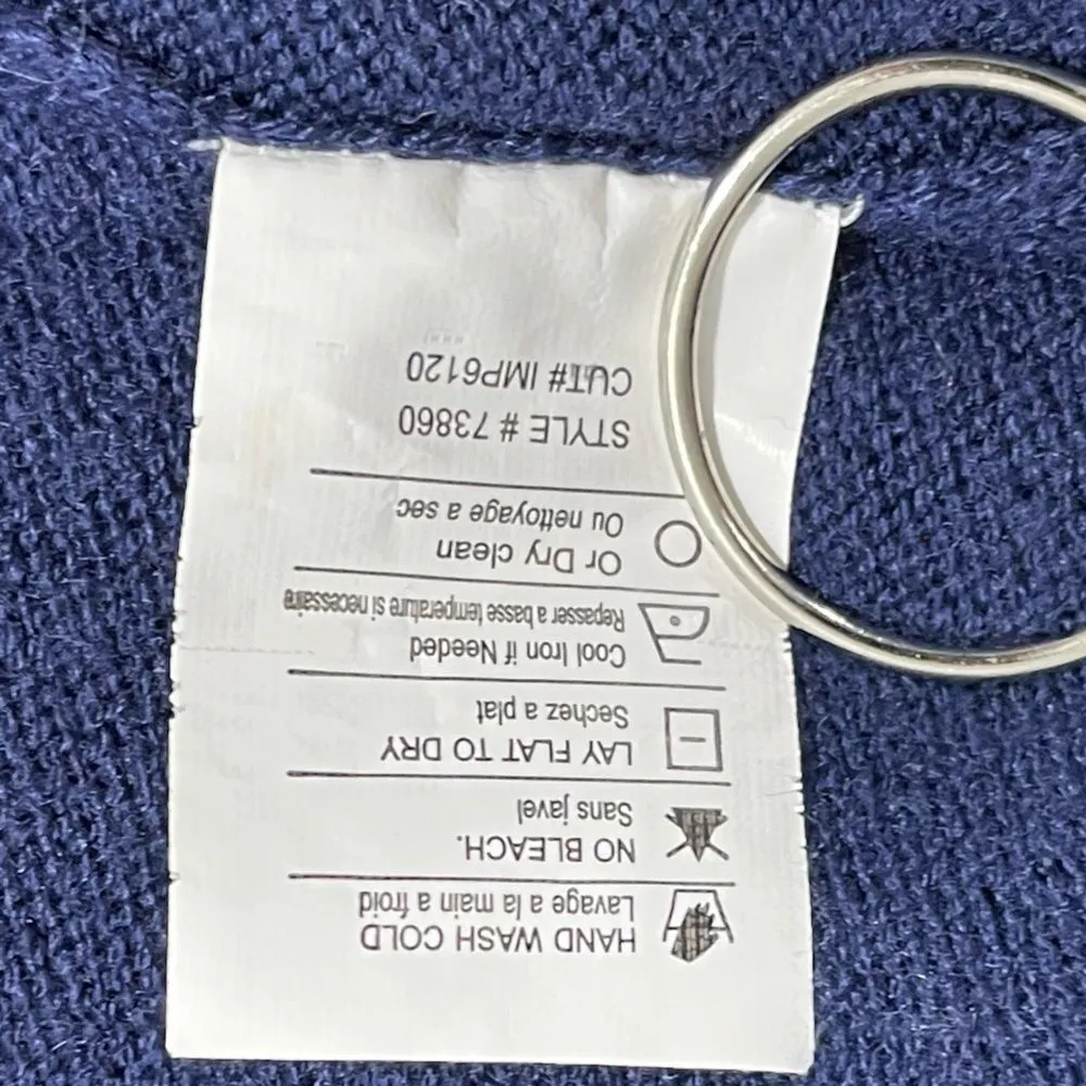 Vince Cashmere‎ Blend Cardigan Sweater Size XS Navy Blue Style 73860 - Image 6