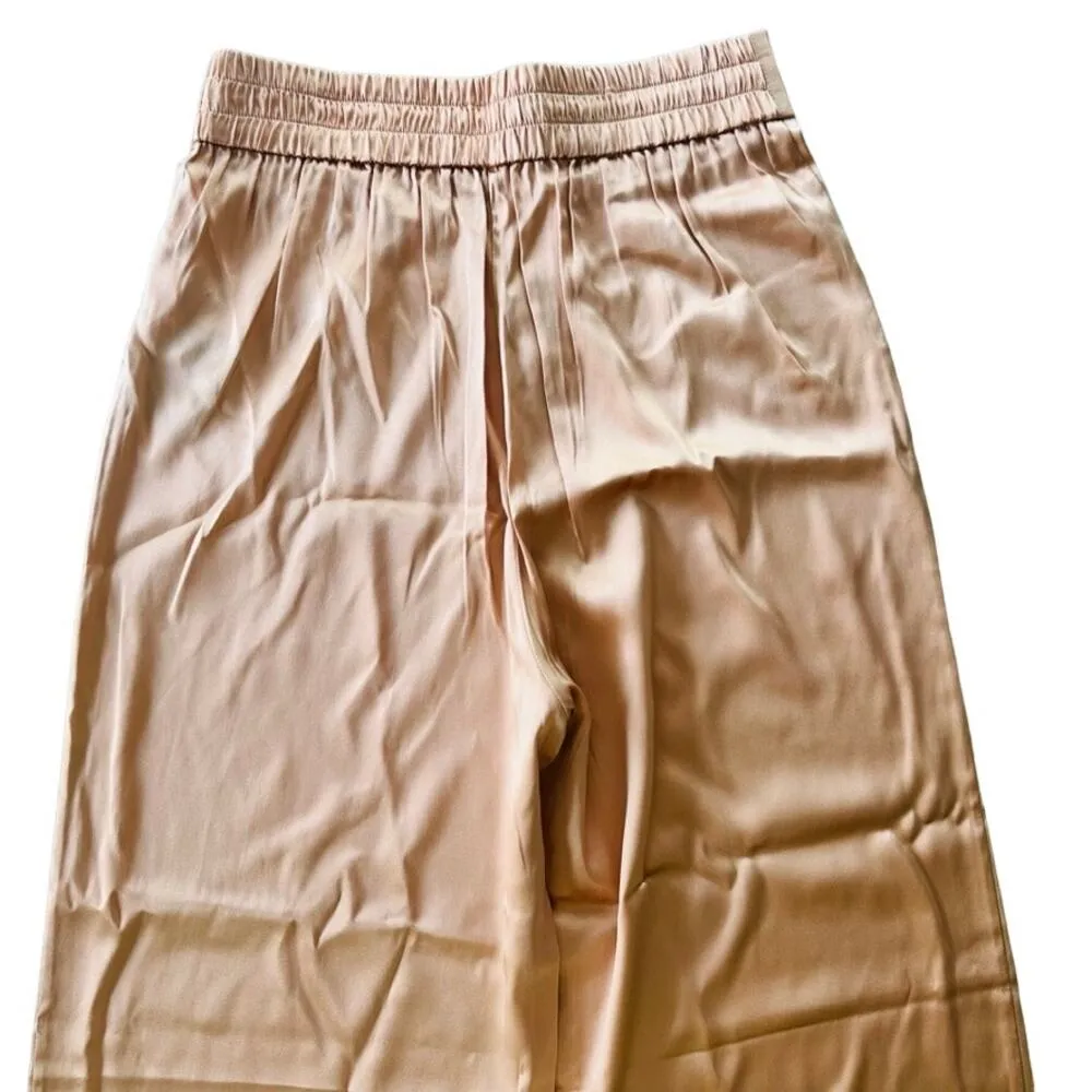 Agent Provocateur Amelea Pajama Pant Size 2 Silk Pink Black Lace Lingerie NEW - Image 6