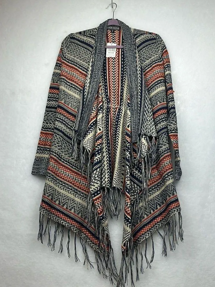 NWT  Bohemian Open Drape Cardigan Sweater. Women's Size Medium - Image 2