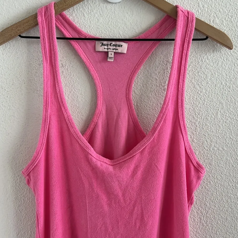 Juicy Couture Pink Sweatshirt Teri Towel Dress Small - Image 3