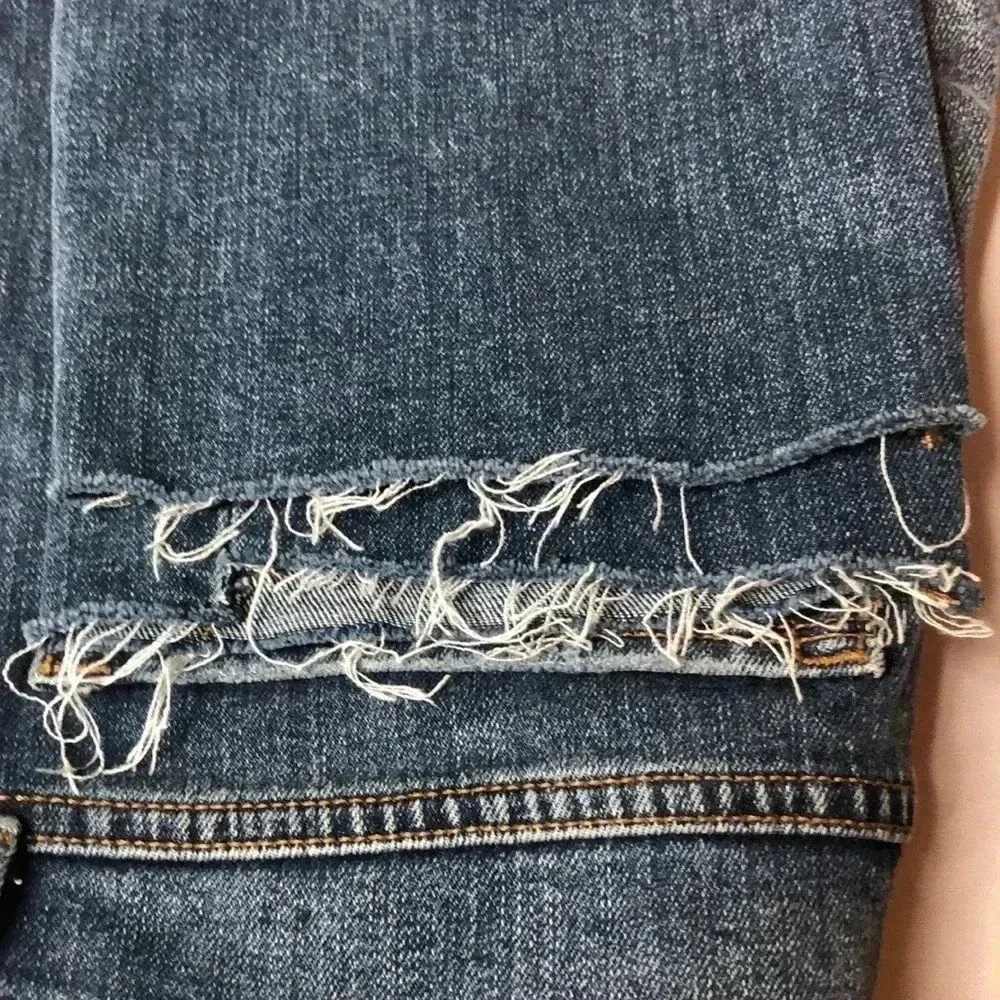 Sam Edelman Mary Jane Embroidered High Rise Straight Crop Jean Harlin - Image 9