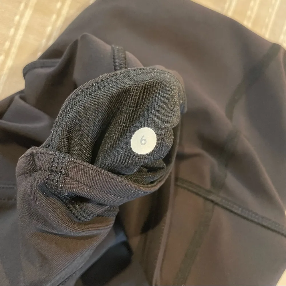 Black Cut Out Mid Rise Crop 19” Activewear Workout Leggings 6 - Image 6