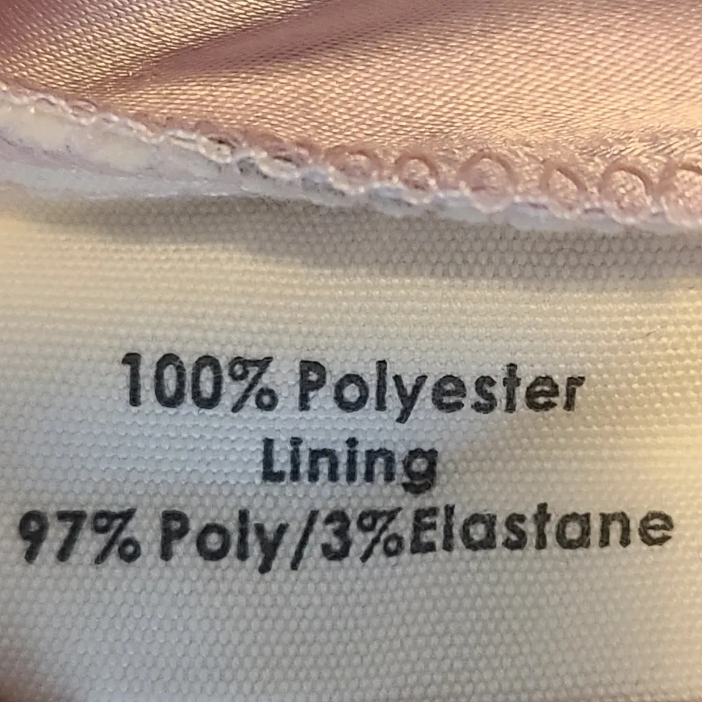 Rachel Parcell Rosewater Blouse Top M Dusty Rose Pink Scalloped Tie-Cuff Top‎ - Image 5