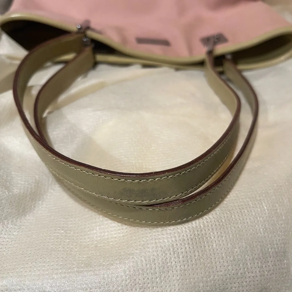 Gucci Vintage Pink Canvas Tote Bag w/ Leather Trim - Preowned - Image 16