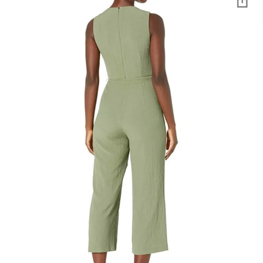 Calvin Klein Olive Green Sleeveless Jumpsuit - Image 3