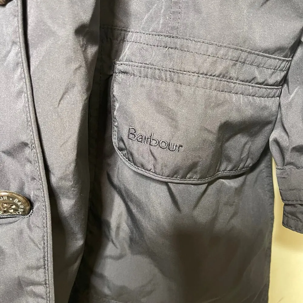 Barbour Ladies Featherweight Valerie Jacket Short Blue Coat Size 12 - Image 9