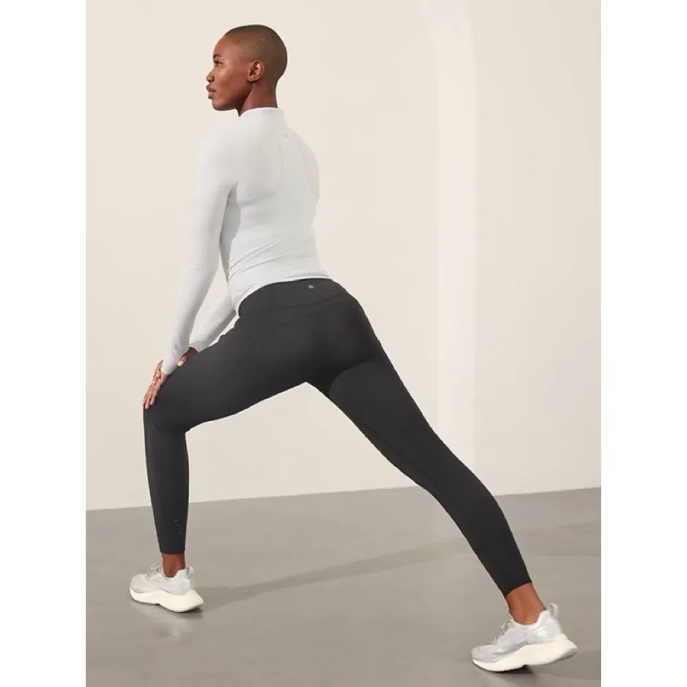 Athleta  • Rainier Tights high rise legging pockets compression black workout - Image 14
