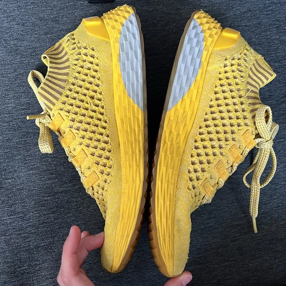NOBULL Lemon Drop Knit Runner Yellow Sneakers Size 8 Mens 9.5 Womens - Image 3