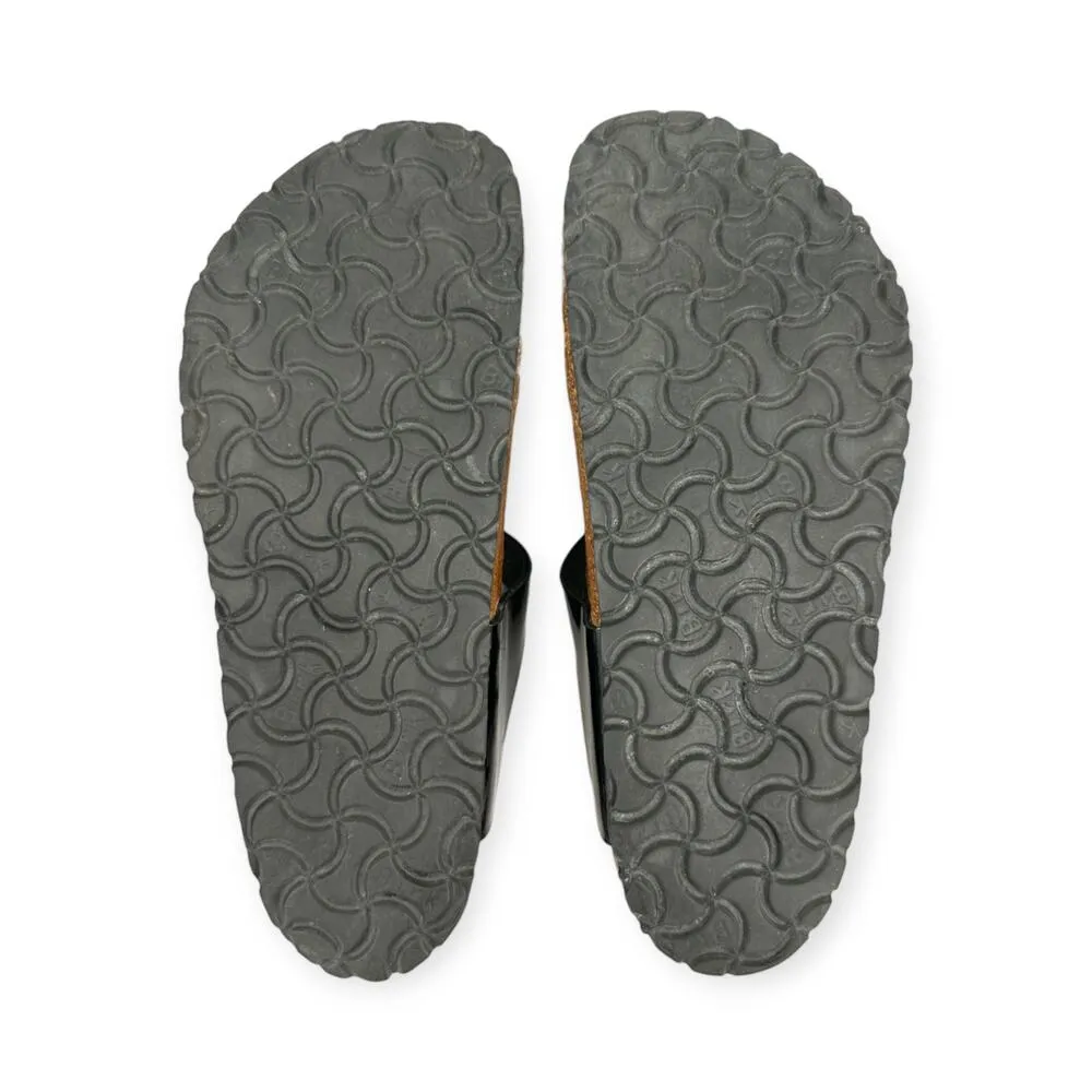 Birkenstock | Size 38 7-7.5 | GIZEH Patent Black Adjustable Buckle Thong Sandal - Image 4
