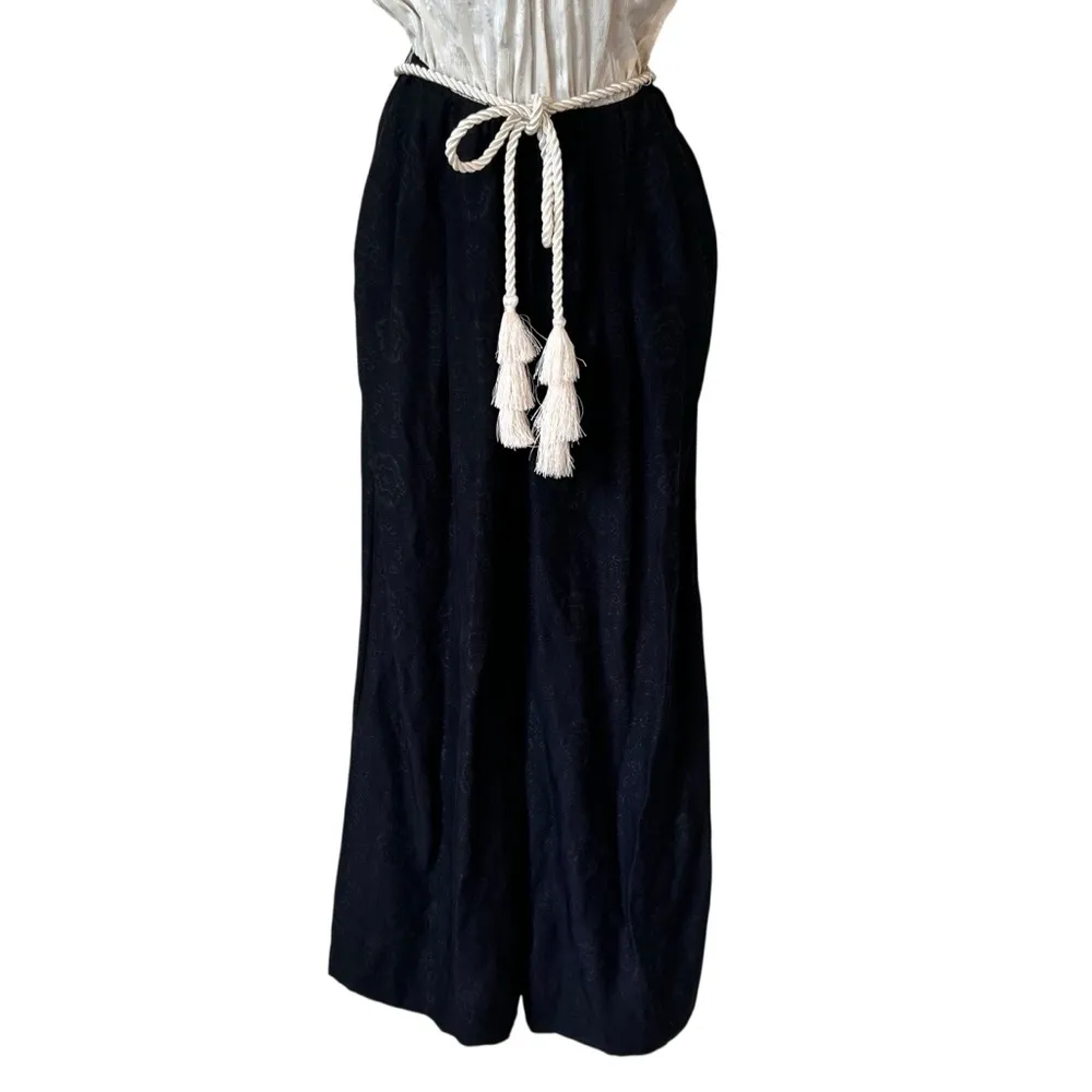Rachel Zoe Livi Silk Jumpsuit Black/Ivory - Image 5