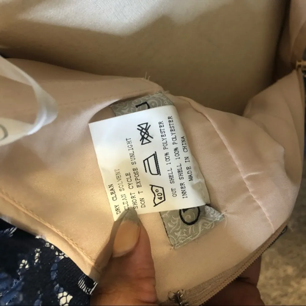 Christina Wu Lace Overlay Cocktail Dress 10 - Image 11