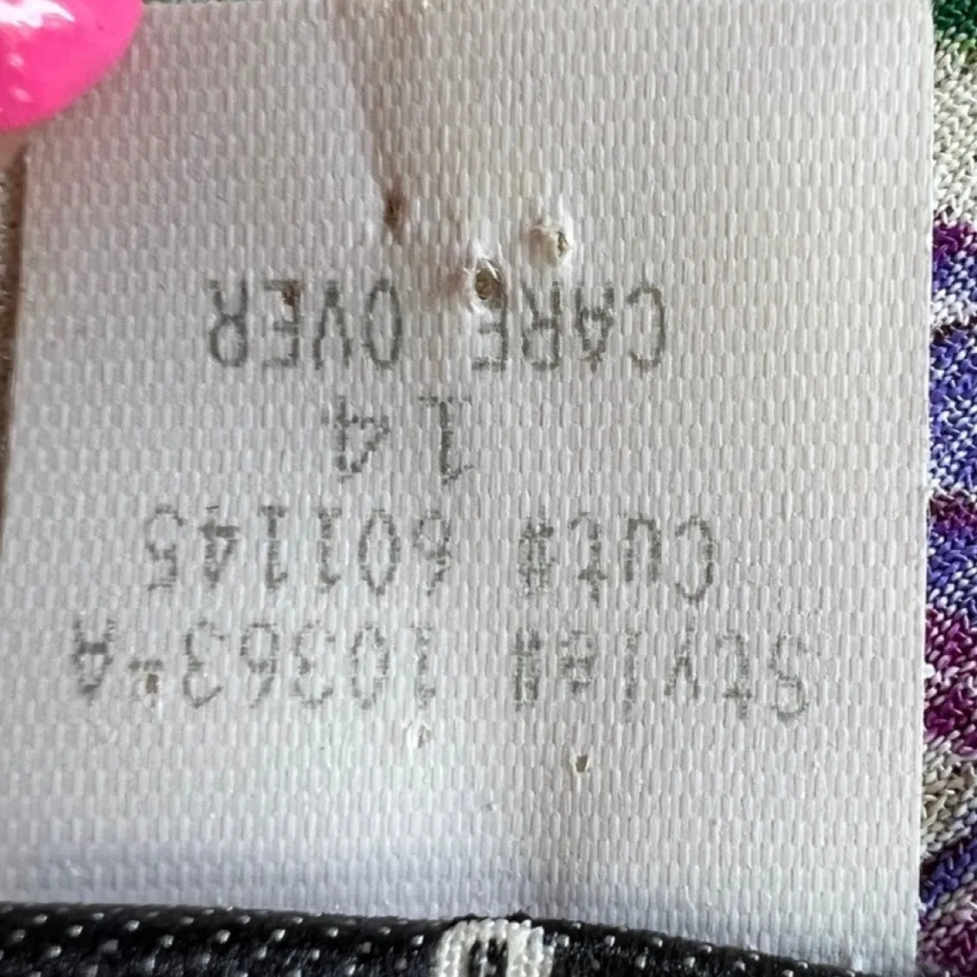 Vintage Ivory Iris Chiffon Sheer Overlay High - Image 7