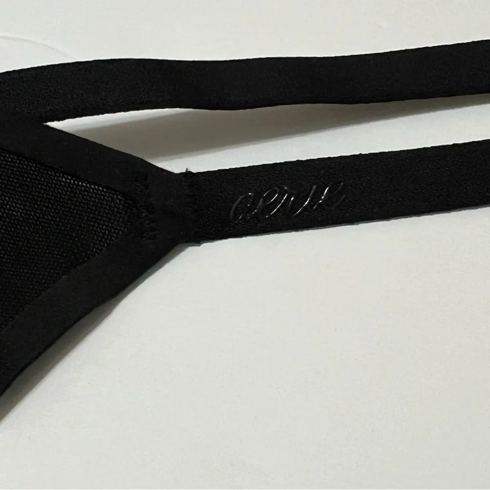 Aerie SMOOTHEZ Mesh Bralette True Black Unlined Wireless Size XS New - Image 5