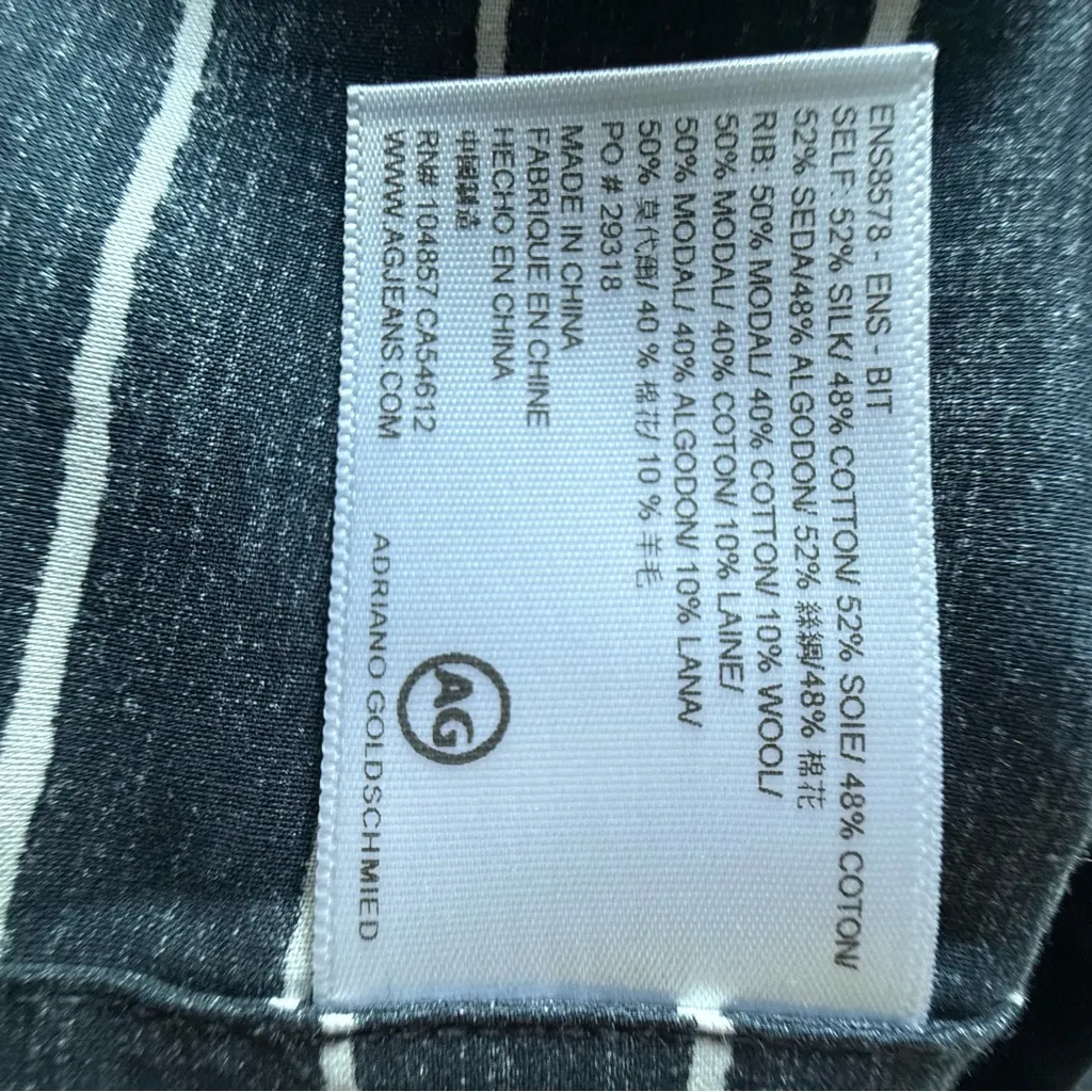 NEW Adriano Goldschmied‎ Navy Sleeveless Top with red white blue Stripes Small - Image 7