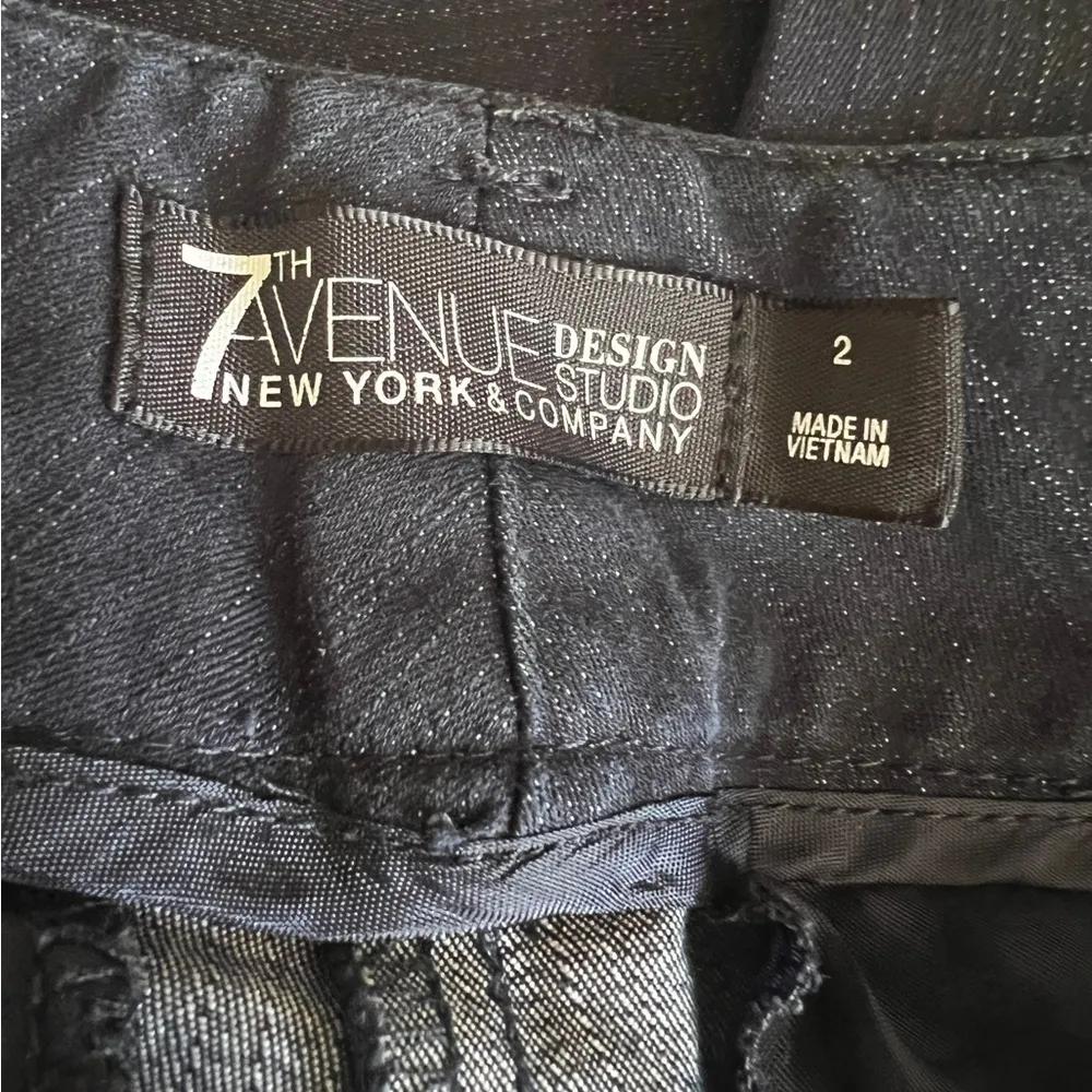 New York & Company 7th Avenue Black Dress Pants‎ Trousers Size 2 - Image 3