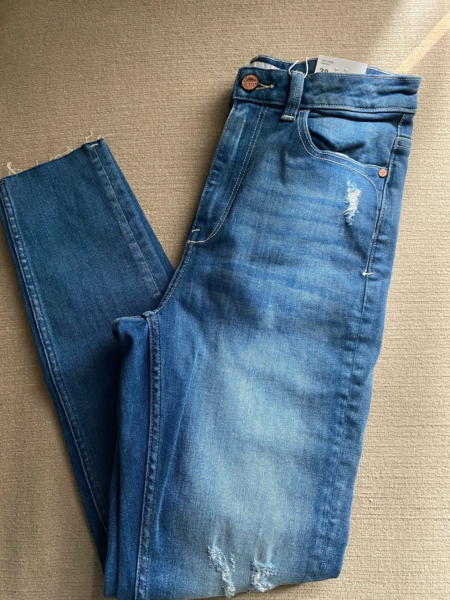ZARA High Rise Skinny Jeans - Image 3