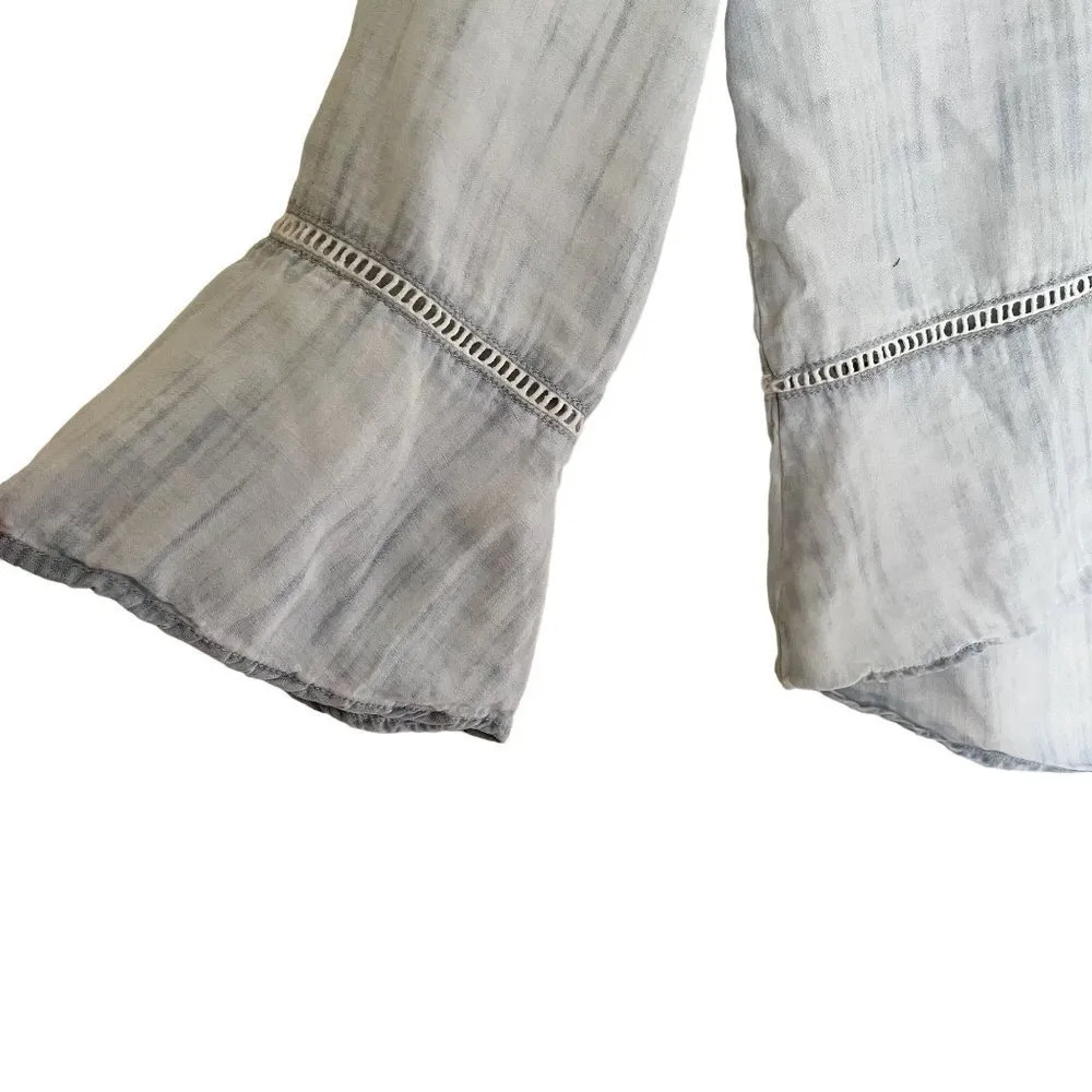 Anthropologie Cloth&Stone blue denim v - Image 4