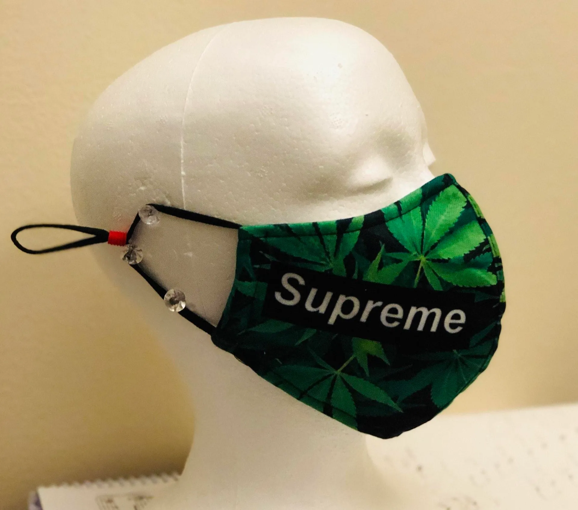 Supreme Green Leaf Face Mask - Image 4