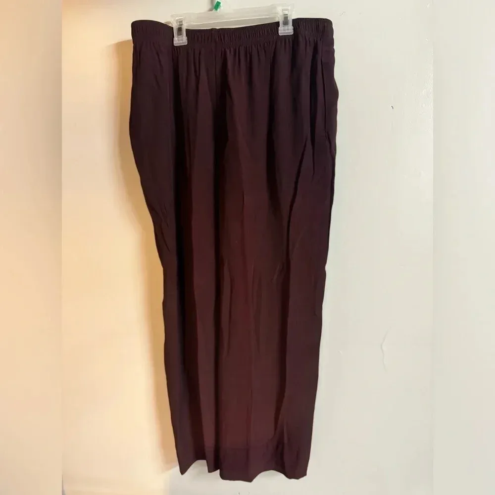 Carol Little dark drown stretch size‎ 16 baggy pants Brown - Image 2