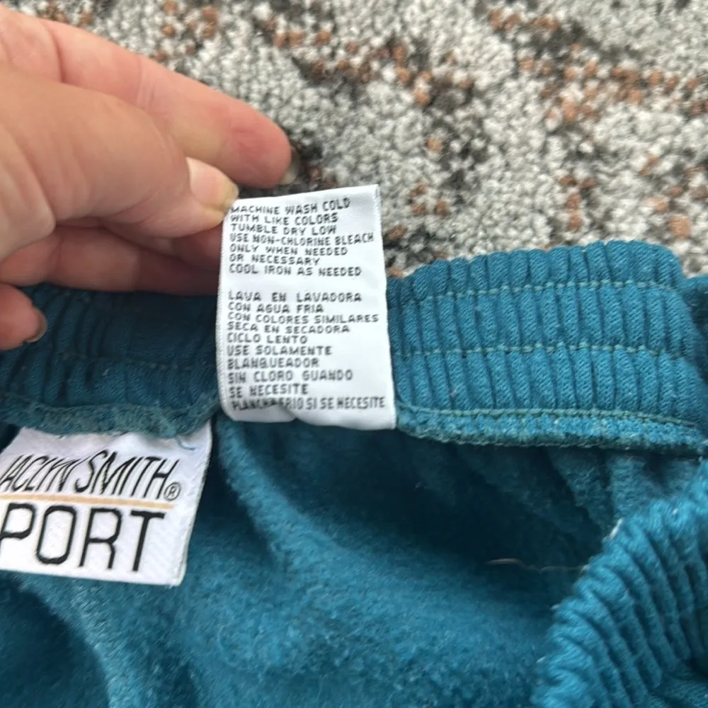 Vintage Jaclyn Smith Sport Sweatshirt & Sweatpants Set Turquoise Large - Image 11