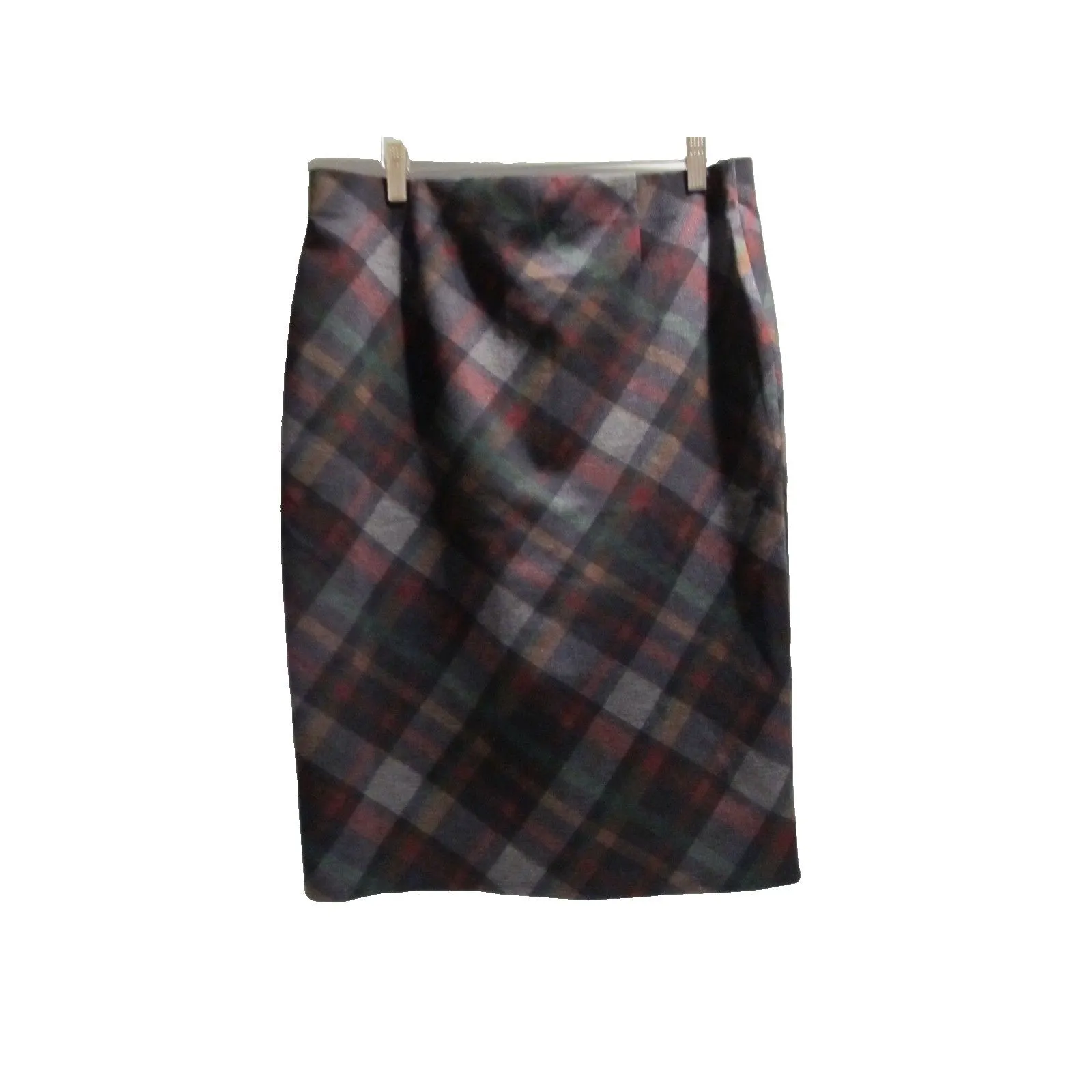 New York Clothing Co. Women's Plaid Pencil Skirt – Size M – Pre - Image 2