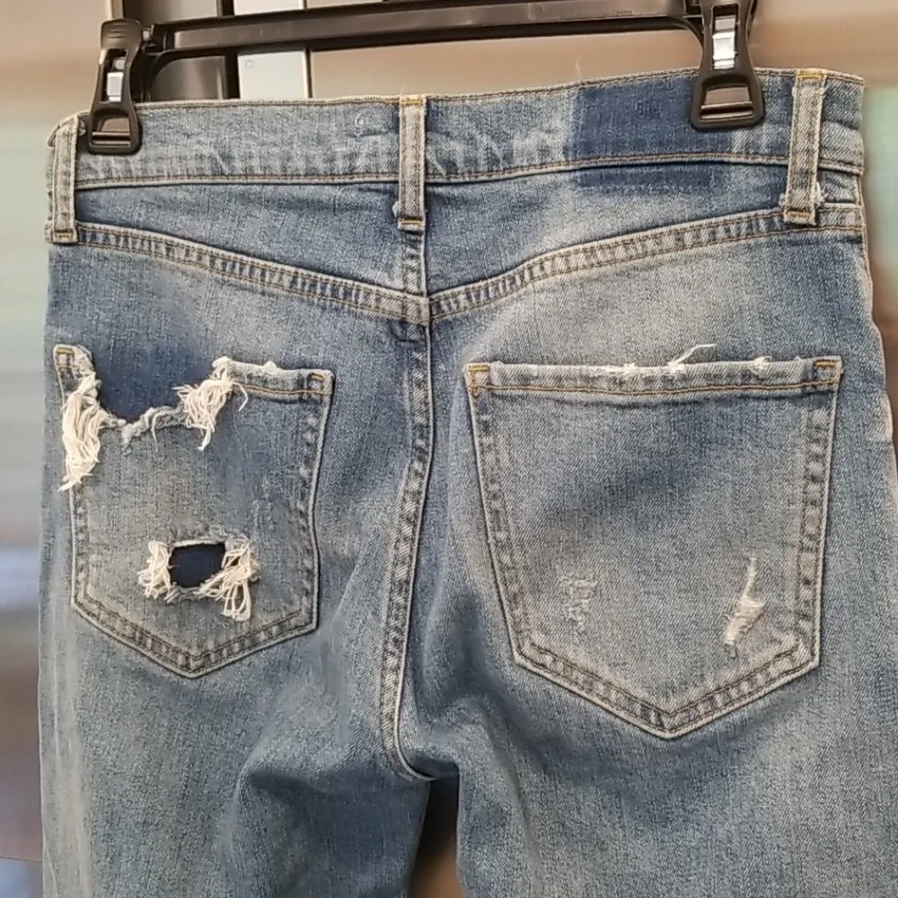 💕ZARA WOMAN💕 Slim Boyfriend Hi-Rise Destroyed Jeans - Image 10