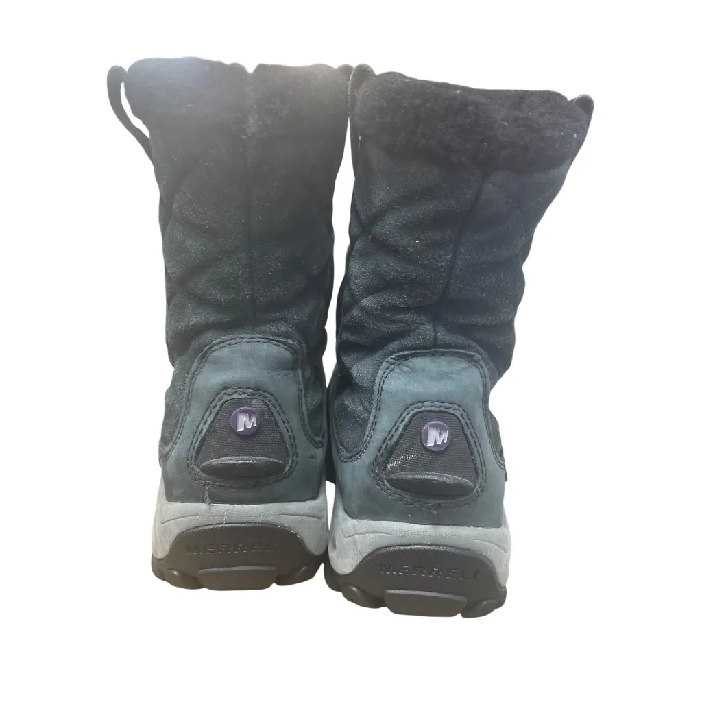 Merrell Optiwarm Woms black suede insulated waterpoof ankle boots sz 8 SKU 9747 - Image 7