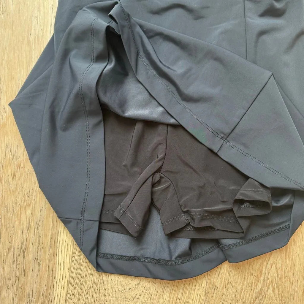 Free People X Onzie Asymmetric One Shoulder Black Built In Short Dress Size M/L - Image 4