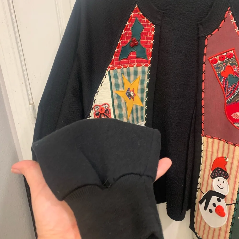 Handcrafted Jersey Christmas Sweater 1305 Black Size undefined - Image 7