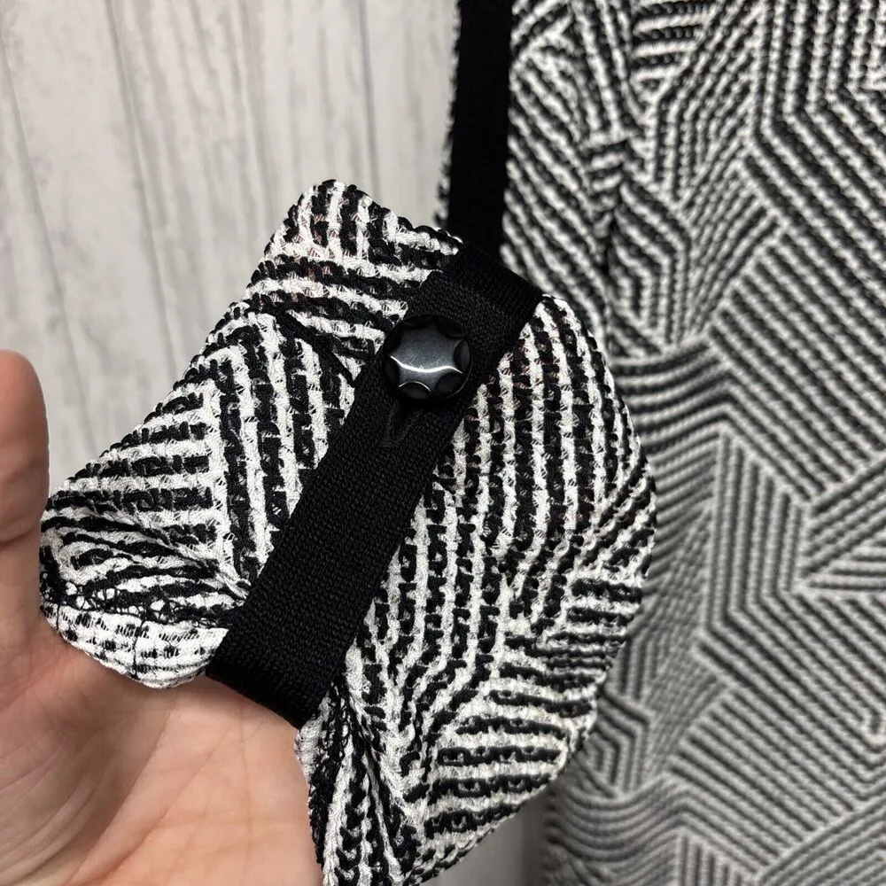 Misook Womens Size M Exclusively  Geometric Snap Front Lightweight Jacket - Image 3