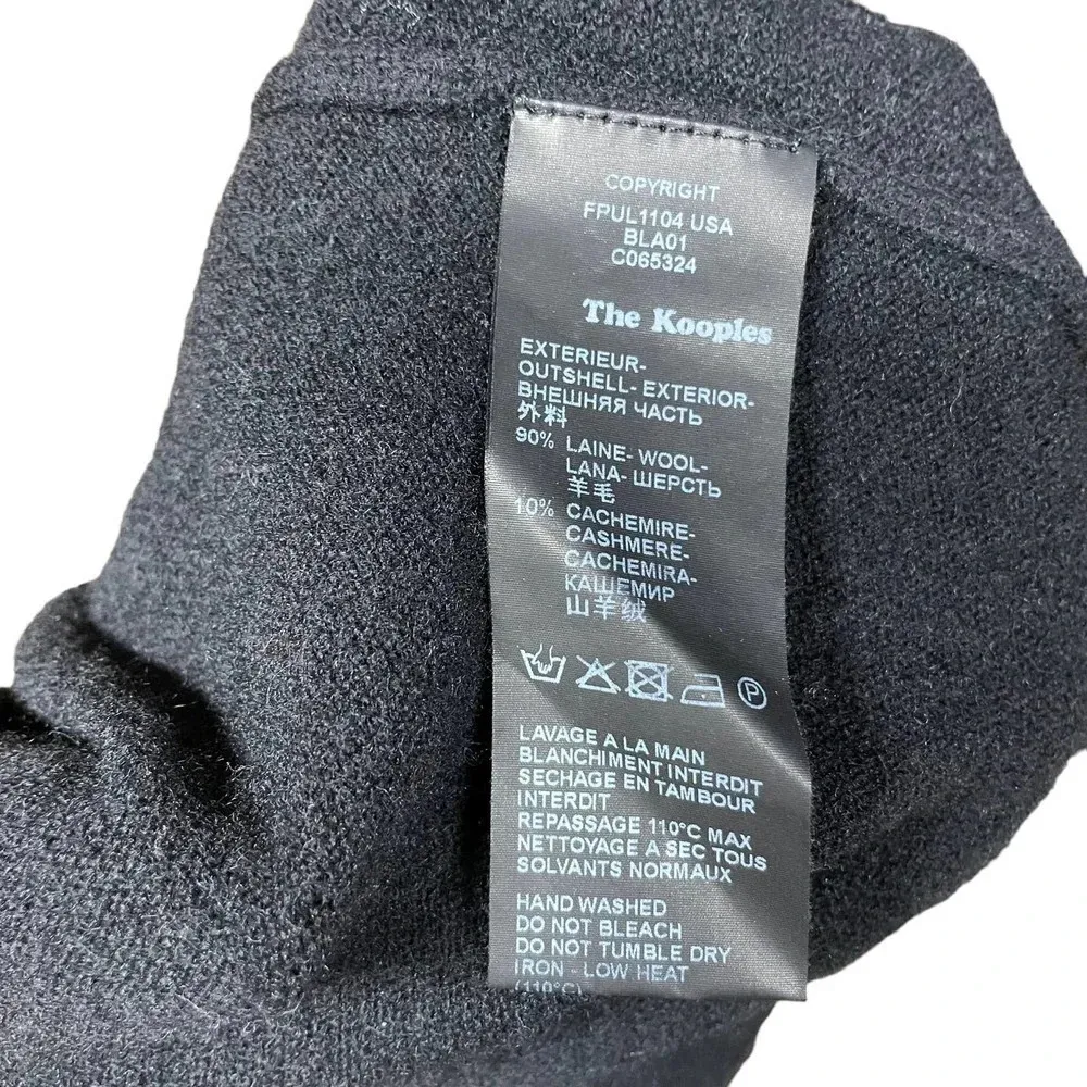 The Kooples Black Wool Cashmere Blend Lace-Up Sweater Size 1 / Small - Image 10