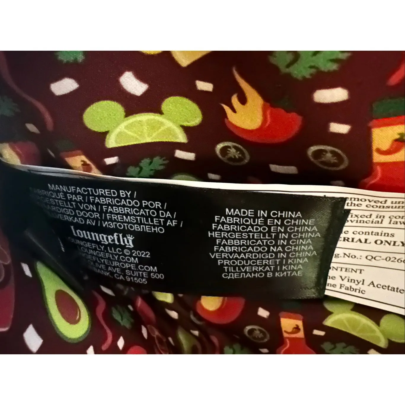 Disney Loungefly Mickey Mouse Taco Backpack Leather Multi - Image 12