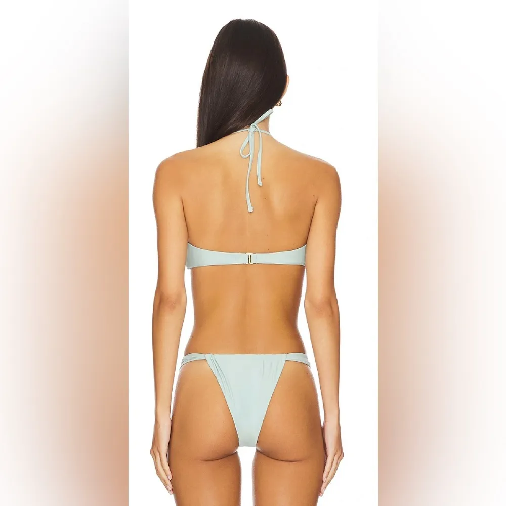 LOVERS + FRIENDS X Revolve Feel Good Bikini Set in Soft Aqua - Image 3