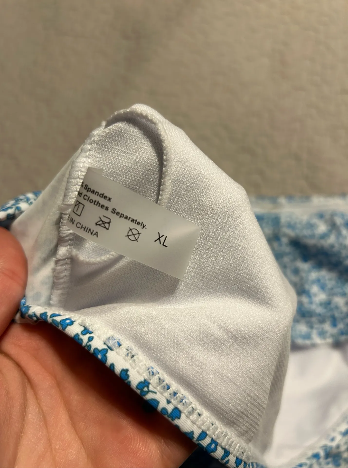 Shein Swim Bikini Set blue floral  - Image 3